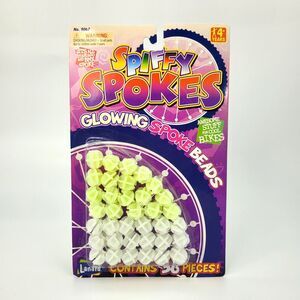 Lanard Vintage BMX Bike Spiffy Spokes Glowing Snap Spoke Beads 36 Pieces 1990’s